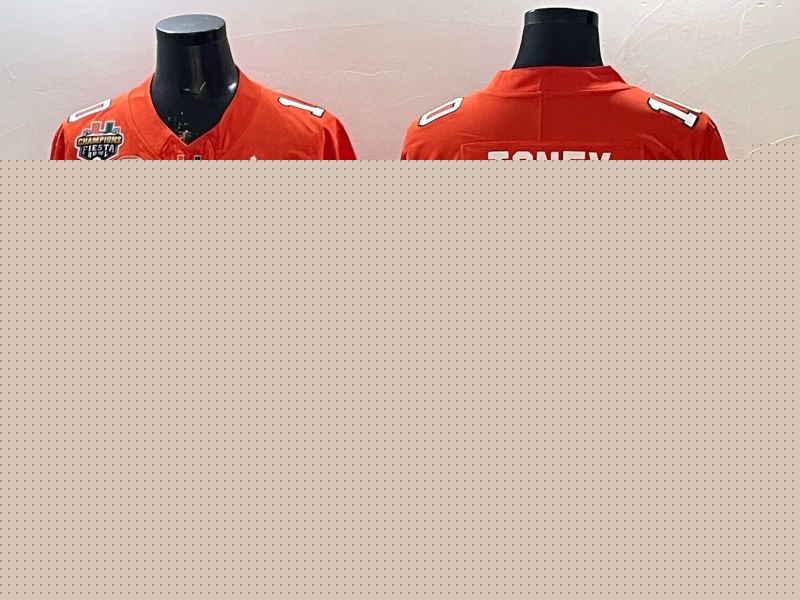 Men 2026 Miami Hurricanes #10 Toney Orange 3th generations Limited NCAA Jersey 053->ncaa teams->NCAA Jersey